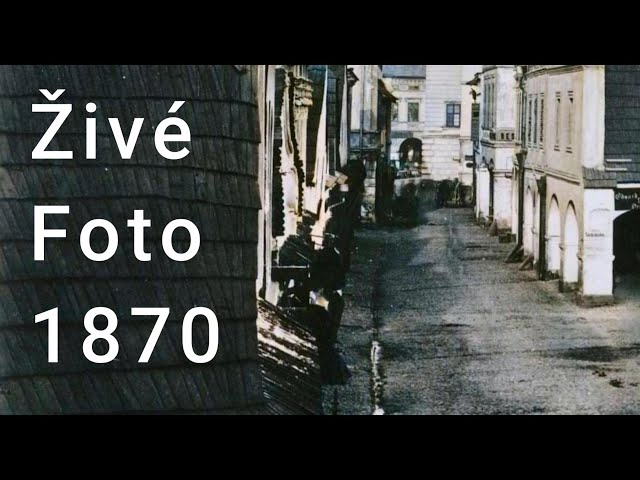 Život na starých fotografiích - Ostrava, Velká ulice, rok 1870