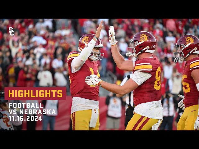 Football: USC 28, Nebraska 20 - Highlights (11/16/24)