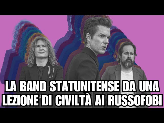 La band statunitense da una lezione di civiltà ai russofobi.