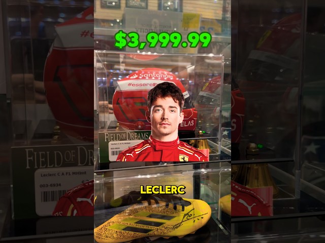 $4000 F1 racing helmet signed by Charles Leclerc