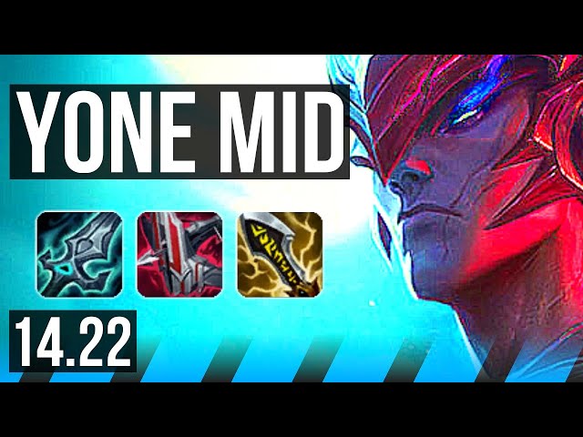 YONE vs YASUO (MID) | NA Grandmaster | 14.22