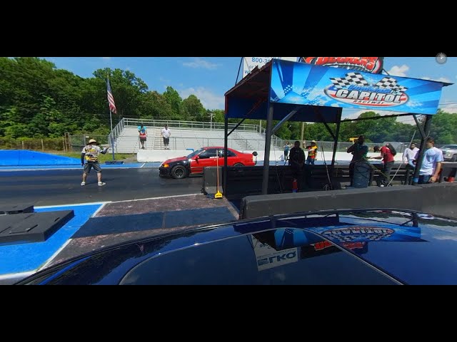 10sec K24 Honda vs 10sec Q50 in 360 video