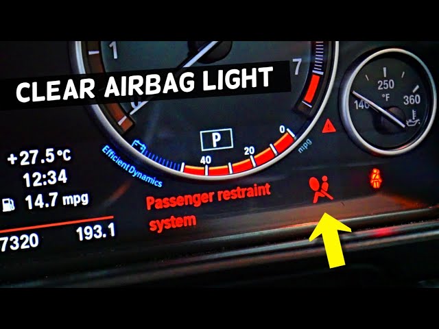 BMW AIRBAG LIGHT RESET, CLEAR AIR BAG LIGHT X1 X2 X3 X4 X5 X6 F10 F30 F11 F31 F32 F25 F26 E90 E60