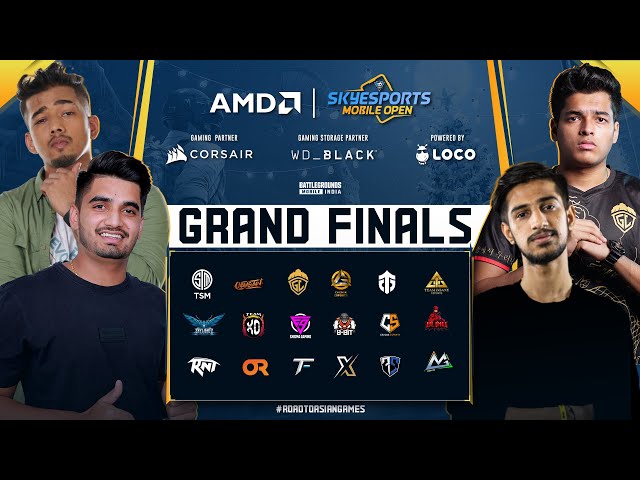 AMD Skyesports Mobile Open powered by LOCO | Grand finals BGMI Day 2 | ft. Godlike, Xspark, Forever