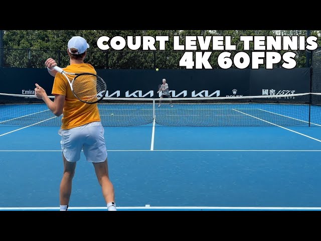 2024 Champion In The Making... | Jannik Sinner Court Level Practice 4K 60FPS