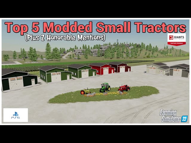 Top 5 Modded Small Tractors / Top Mods / FS22 / PS5 / RustyMoney