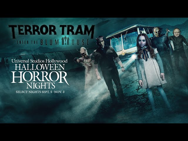 Terror Tram:  Enter the Blumhouse Announcement Video – Halloween Horror Nights 2024