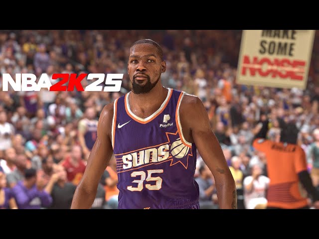 NBA 2K25 | KEVIN DURANT | WARRIORS vs SUNS | FULL CONCEPT GAMEPLAY | K4RL