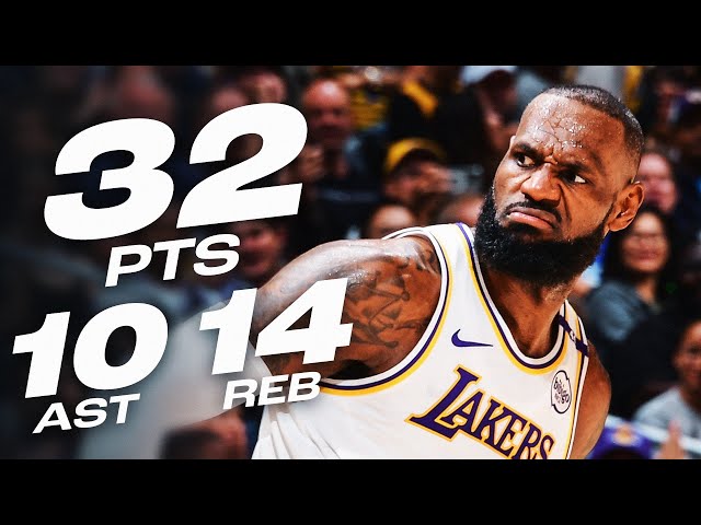 LEBRON JAMES TAKES OVER WITH 32-PT TRIPLE-DOUBLE 👑 🔥 | October 26, 2024