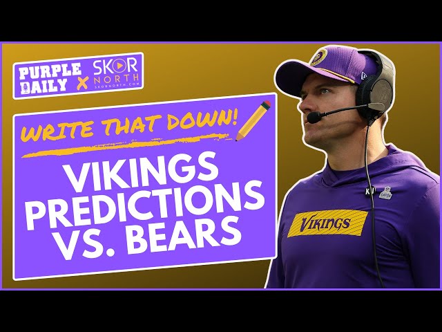 Minnesota Vikings predictions vs. Chicago Bears: Sam Darnold, T.J. Hockenson and more