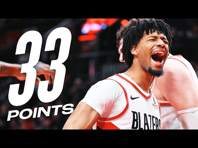 Shaedon Sharpe DROPS CAREER-HIGH 33 PTS in Rose City! 🌹| November 13, 2024