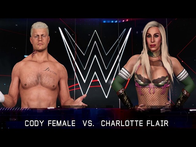 CHARLOTTE FLAIRE VS CODY RHODES #wwe #wwe2k24 #wwe2k23 #wwefights #reels #trend #trending #viral #yt