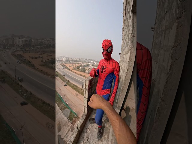 spiderman parkour free running pov😂#parkourfreerun #parkourlife #parkour#rooftop #shortlife