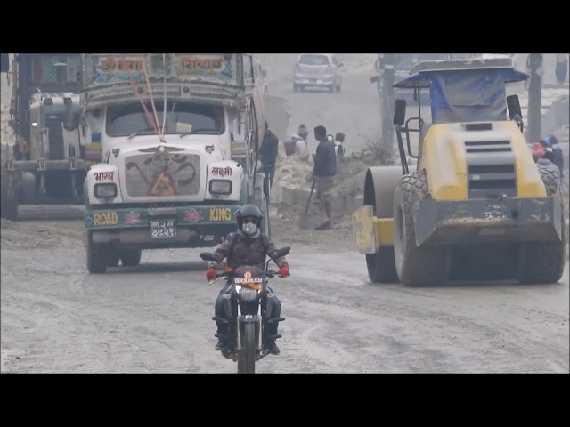 Mid Hill Highway Construction Update. Yamdi Hemja Section. मध्य पहाडी लोकमार्ग पोखरा हेम्जा