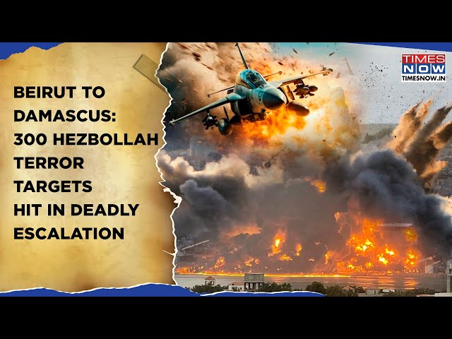 IDF Pounds 'From Beirut To Damascus'| 300 Hezbollah Terror Targets Hit In Deadly Escalation| Watch