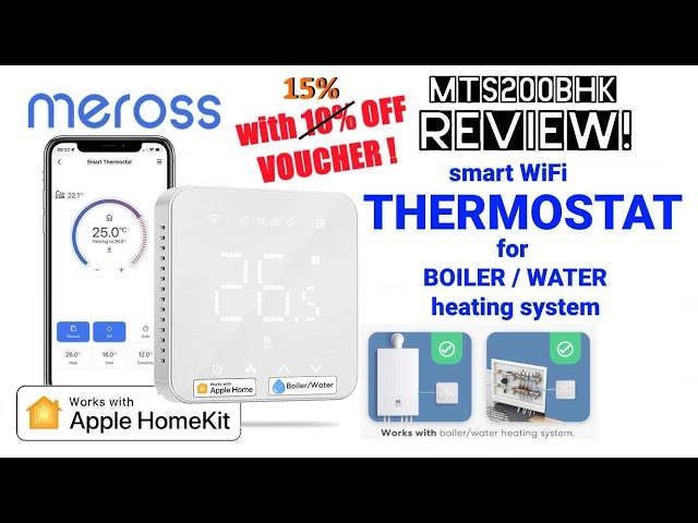 Meross smart WiFi thermostat for HomeKit - installation & full review!