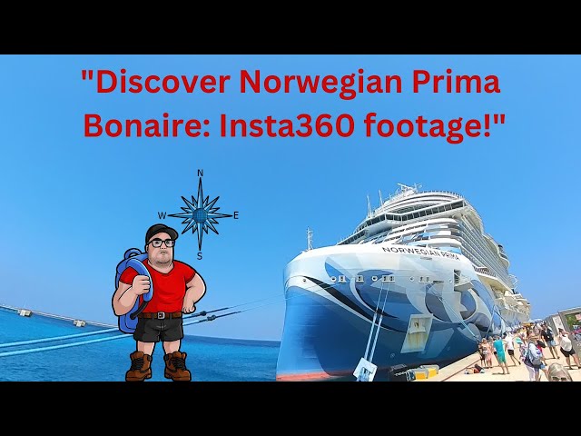 Bonaire Cruise Port Norwegian Prima ABC Islands Insta360 footage