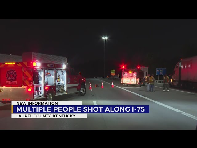 Multiple people shot along I-75 in KY