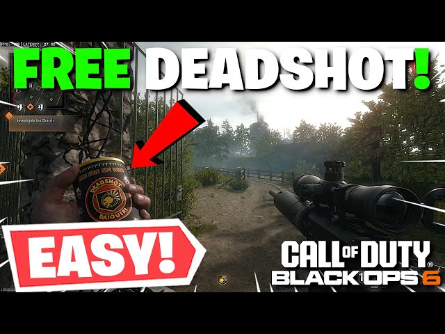 Black Ops 6 - Zombies Camos MADE EASY! FREE Deadshot Daiquiri On Liberty Falls Easter Egg!