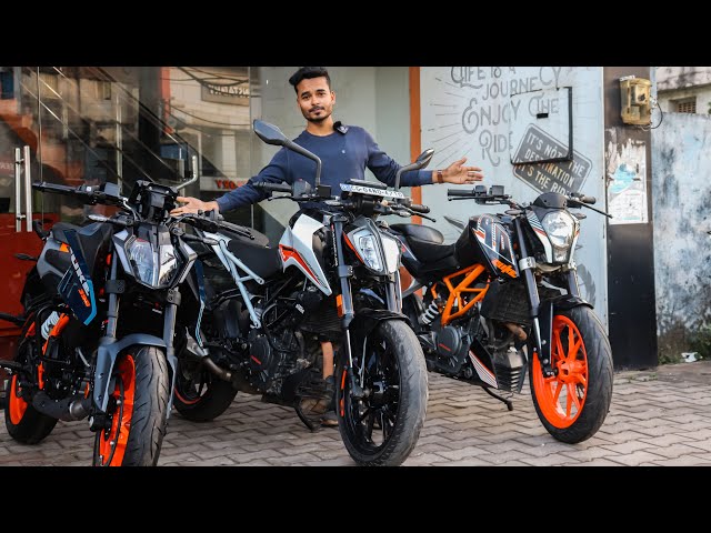 2024 New Model KTM Duke 390 Vs Old Model VS 1st Gen Comparison With Review: Duke 390 All Generation