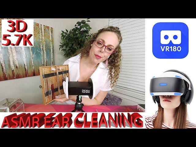 Virtual Reality ASMR Ear Cleaning | 3Dio w/ Corrina | VR180 | 3D - 5.7K