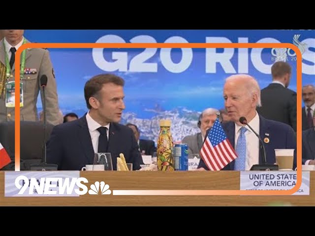 Biden attends G-20 Summit in Rio de Janeiro