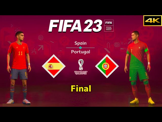 FIFA 23 - SPAIN vs. PORTUGAL - FIFA World Cup Final - Ferran vs. Ronaldo - PS5™ [4K]