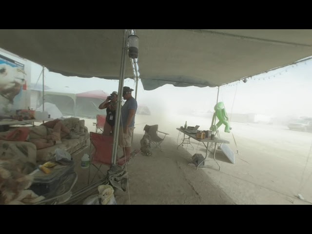 Burning Man 2022 VR180: Dust Storm @ Rocket Pad