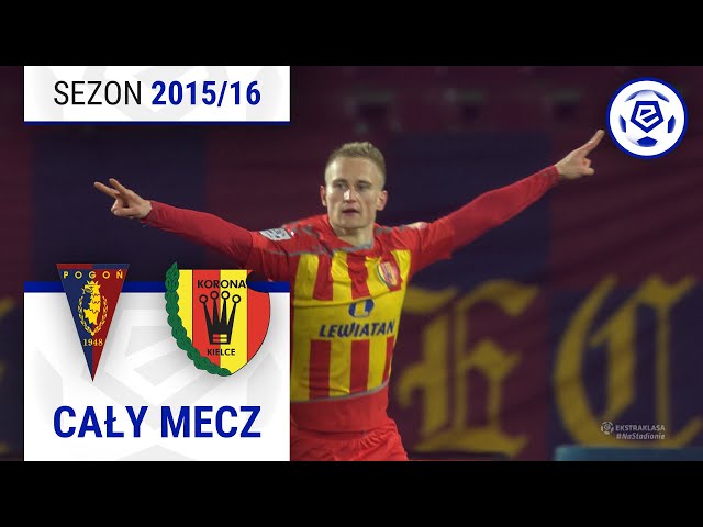 (1/2) Pogoń Szczecin - Korona Kielce | CAŁY MECZ | Ekstraklasa 2015/16 | 22. Kolejka