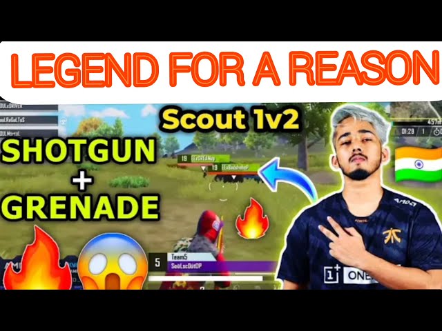 SCOUT 1 VS 2 WITH SHOTGUN, GRENADE AGAINST OPPONENT'S M249 🔥🔥IN SKY-ESPORTS FINAL♥️.#Shorts