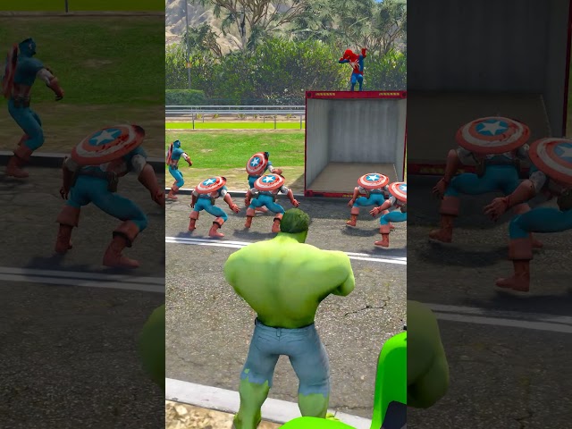 GTA V HULK SAVES SPIDERMAN FROM ZOMBIES 😢 | #shorts