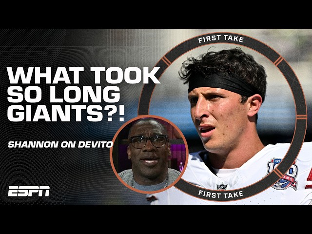 🚨 Tommy DeVito REPLACING Daniel Jones as QB1 🚨 'What took so long!?" - Shannon Sharpe | First Take