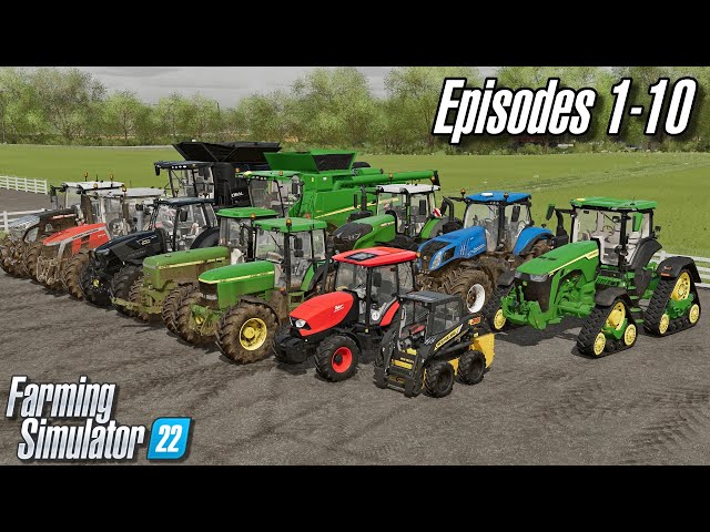 Elmcreek Lets Play Supercut (Episodes 1-10) | Farming Simulator 22