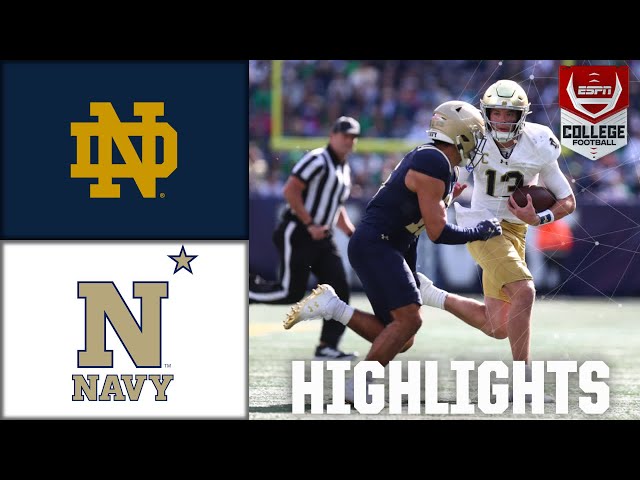 Notre Dame Fighting Irish vs. Navy Midshipmen | Full Game Highlights | ESPN College Football