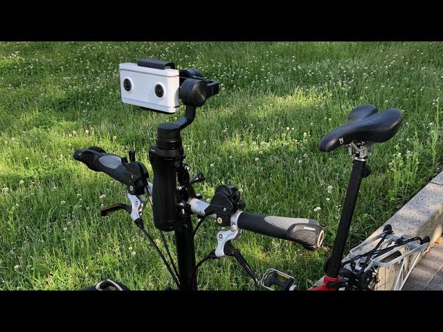 Mirage Camera + DJI Osmo Mobile on Handlebar