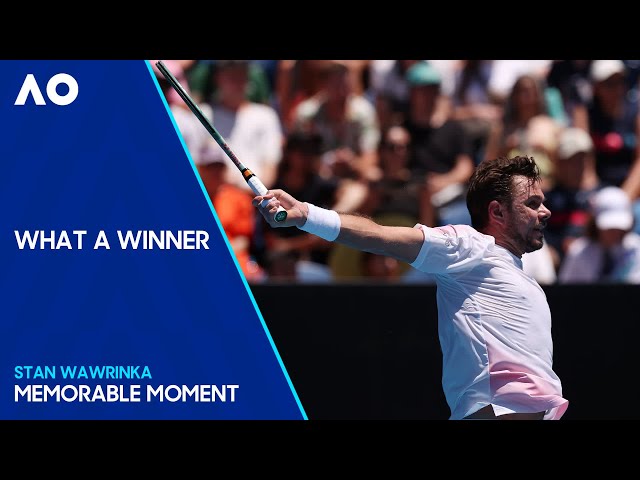 Stan Wawrinka Unleashes Iconic Backhand | Australian Open 2024