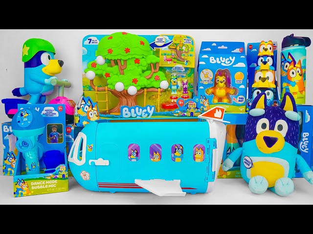 Bluey Toy Collection Unboxing Review💙 Bluey 3-in-1 Airplane Transforming Playset & Bandit Plush Toy