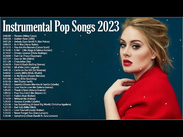 Instrumental Pop Songs 2023 | Study Music (2 Hours)