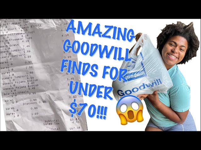 GOODWILL THRIFTING TRY-ON HAUL!!! | 3 hours and less than $70 later.... 😍