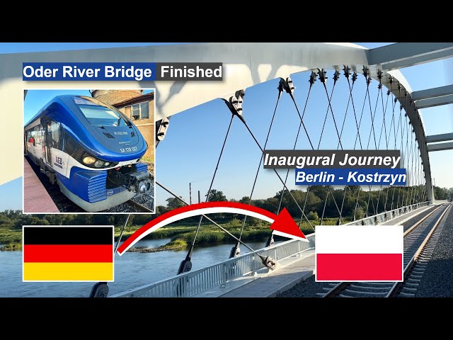 Berlin - Kostrzyn: Inaugural Journey on re-opened Oder River bridge aboard NEB RegioShark train