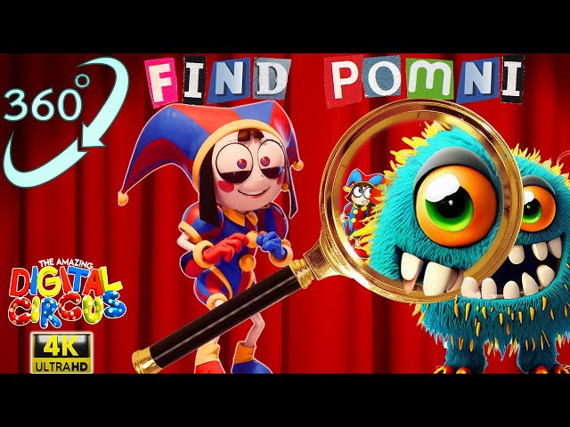 360 Video Horror  Game 👾 Pomni vs Cute Monster Digital Circus VR