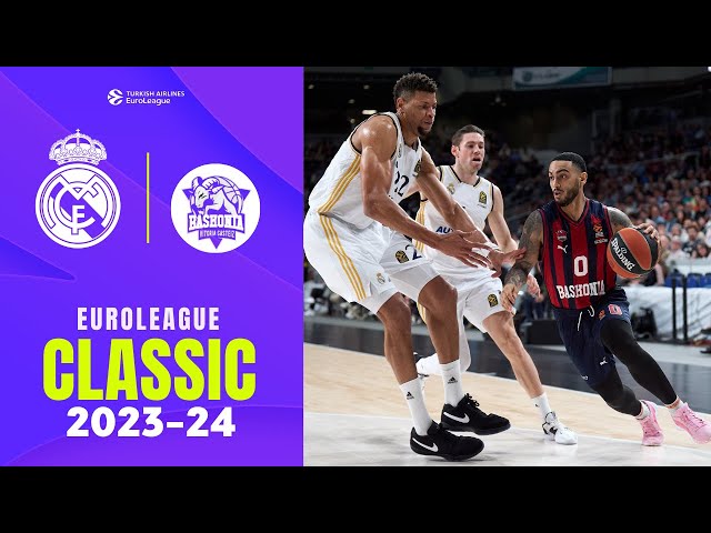 DRAMA and EXCITEMENT | Real Madrid - Baskonia | EUROLEAGUE CLASSIC GAME 2023-24