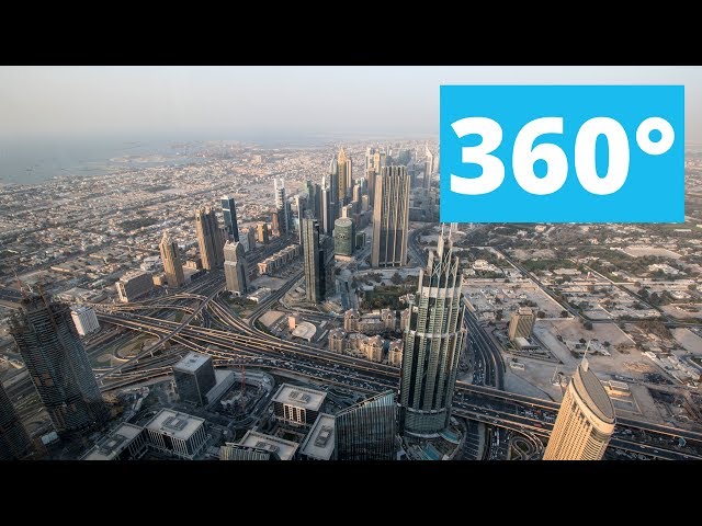 360 video: Burj Khalifa - Top Terrace, Dubai, United Arab Emirates