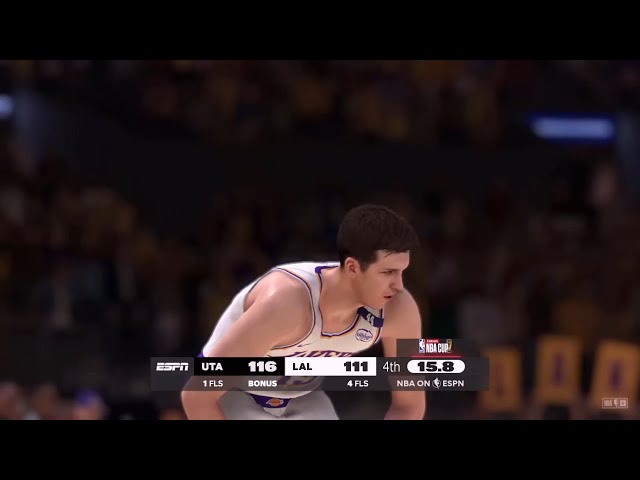 NBA 2K25 Emirates NBA Cup 🏆 Mode | JAZZ vs LAKERS 4th QTR HIGHLIGHTS