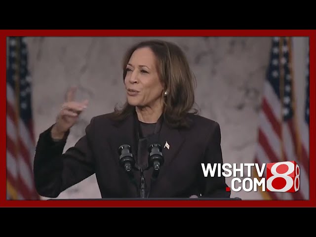 Watch live as U.S. Vice President Kamala Harris at Howard University concedes to Donald Trump