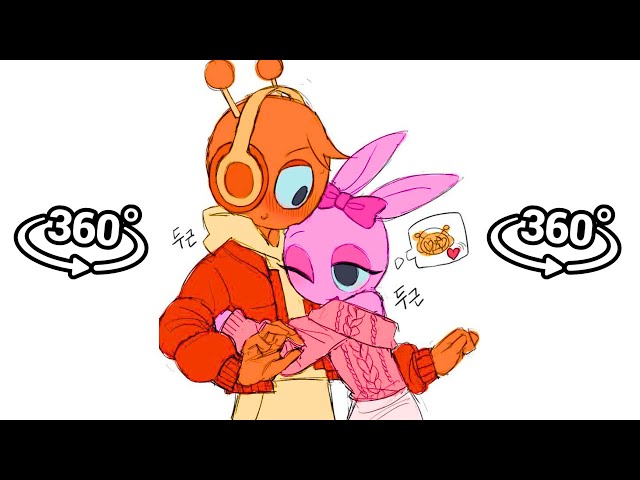 Oren x Pinki LOVE | Sprunki meme in 360 VR Cinema