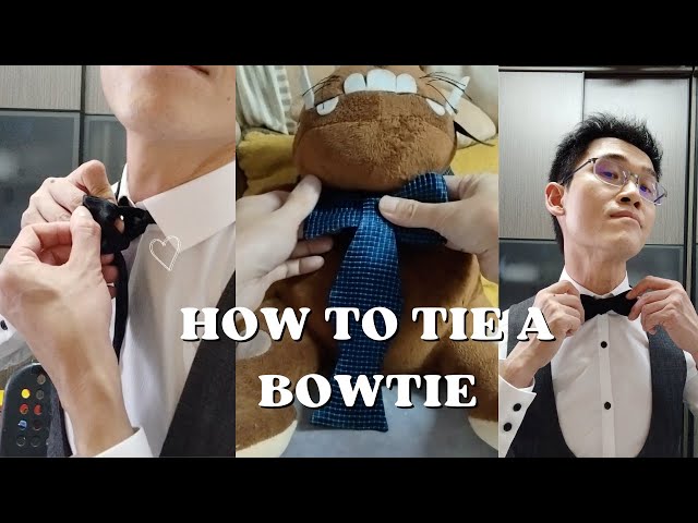 How to tie a bowtie, by butler