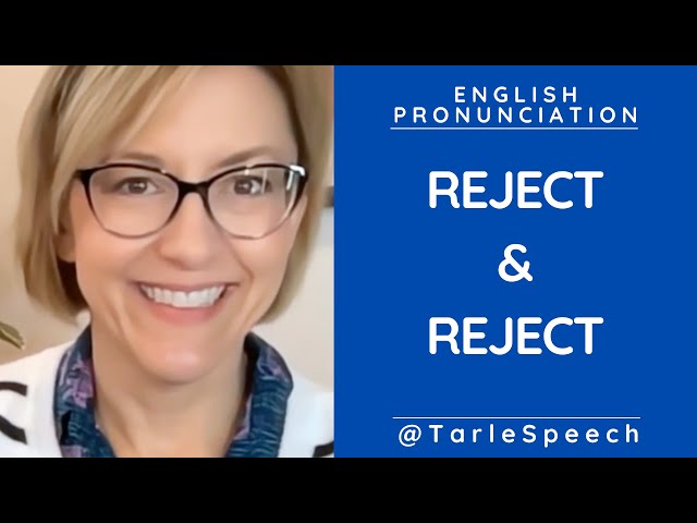 How to Pronounce REJECT & REJECT - American English Heteronym Pronunciation Lesson