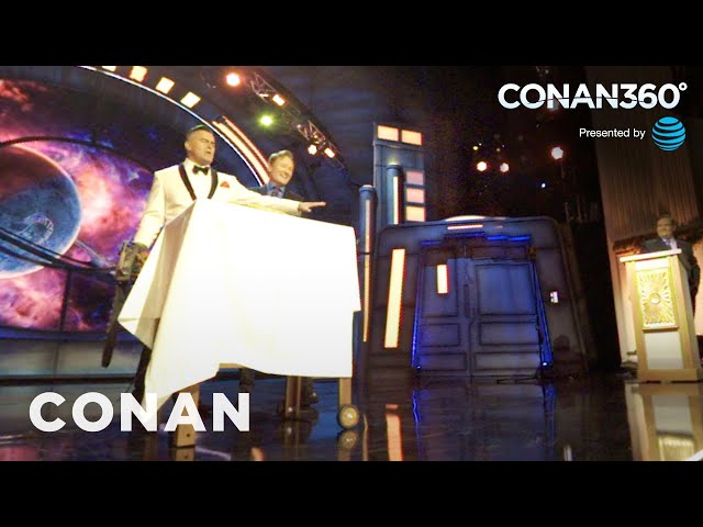 CONAN360°: Watch The Gore Fly As Bruce Campbell Slices Into Conan's Sandwich | CONAN on TBS