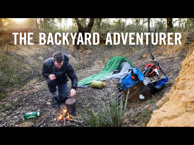 Having a backyard adventure while signing my first book, the Backyard adventurer